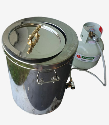 gas cylinder connected