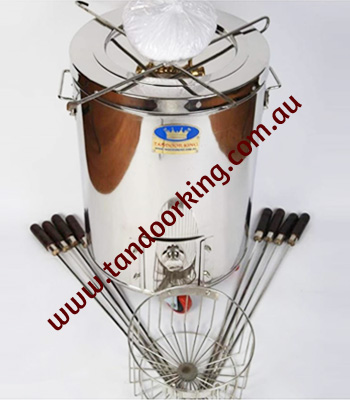 STAINLESS STEEL CHARCOAL/GAS TANDOORS